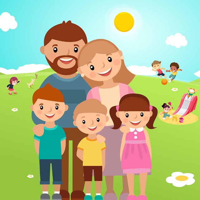 vector family background